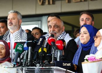 Özgürlük Filosu aktivistleri İstanbul Havalimanı’nda karşılandı