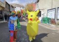 ‘Pikachu’ Digor’un kurtuluş yıl dönümü töreninde mehterle yürüdü