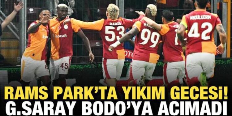 RAMS Park’ta yıkım gecesi! Galatasaray, Bodo’ya acımadı