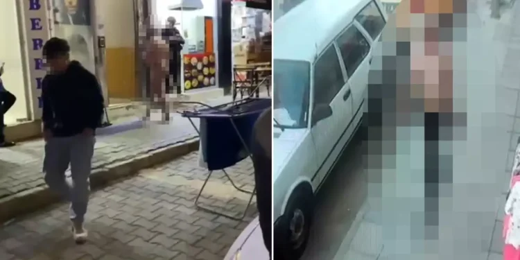 Rus Turist Sokakta Çırılçıplak Dolaştı, Polis Gözaltında