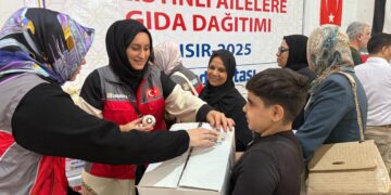 Sadakataşı Mısır’da yaşayan Gazzeli ailelere yardım ulaştırdı