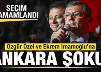 Seçim tamamlandı! Özgür Özel ve Ekrem İmamoğlu’na Ankara şoku!