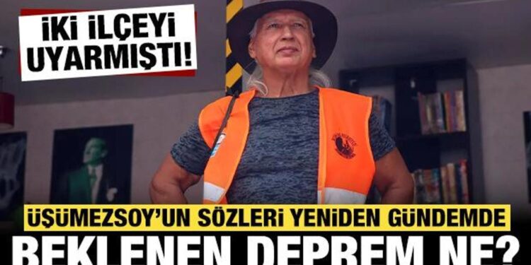 Şener Üşümezsoy iki ilçeyi uyarmıştı: Beklenen depremin büyüklüğü kaç olacak?