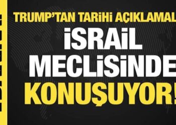 Son dakika…. ABD Başkanı Trump İsrail’de! Knesset’te önemli açıklamalar!