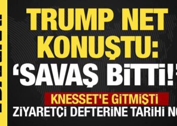 Son dakika…. ABD Başkanı Trump İsrail’de! Net konuştu: “Savaş bitti”