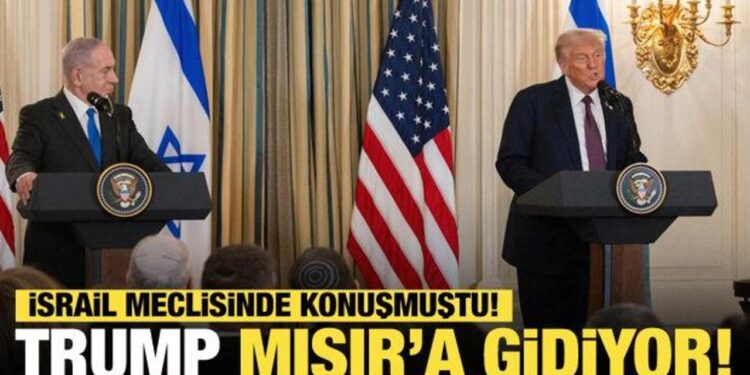 Son dakika…. ABD Başkanı Trump Mısır’a gidiyor!