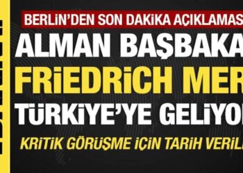 Son dakika… Alman Başbakan Merz Türkiye’ye geliyor!