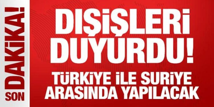 Son Dakika… Dışişleri Ankara’yı işaret etti: Türkiye ile Suriye arasında yapılacak!
