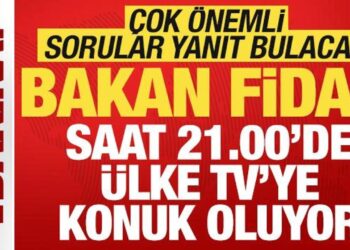 Son dakika: Dışişleri Bakanı Hakan Fidan ÜLKE TV’de çok önemli açıklamalar yapacak