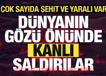 Son dakika: Dünyanın gözü önünde kanlı saldırılar! Çok sayıda şehit ve yaralı var…