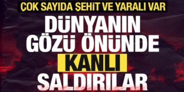 Son dakika: Dünyanın gözü önünde kanlı saldırılar! Çok sayıda şehit ve yaralı var…