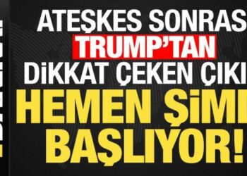 Son dakika haberi: Ateşkes sonrası Trump’tan dikkat çeken çıkış: Hemen şimdi başlıyor…