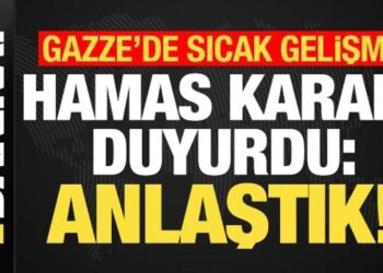 Son dakika… Hamas kritik gelişmeyi duyurdu: Anlaştık!
