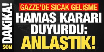 Son dakika… Hamas kritik gelişmeyi duyurdu: Anlaştık!