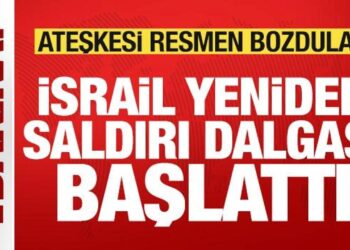 Son dakika: İsrail ateşkesi resmen bozdu! Saldırı dalgası başlatıldı