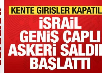 Son dakika: İsrail ordusu geniş çaplı saldırı başlattı! Kente girişler kapatıldı