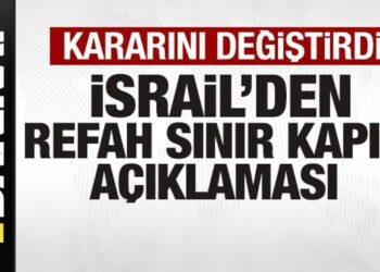 Son dakika: İsral’den Refah Sınır Kapısı açıklaması! Kararını değiştirdi