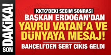 Son dakika! KKTC’deki seçim sonuçlarına Türkiye’den ilk tepkiler