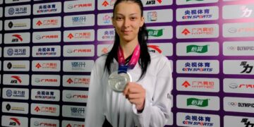 Taekwondo’da gümüş madalya