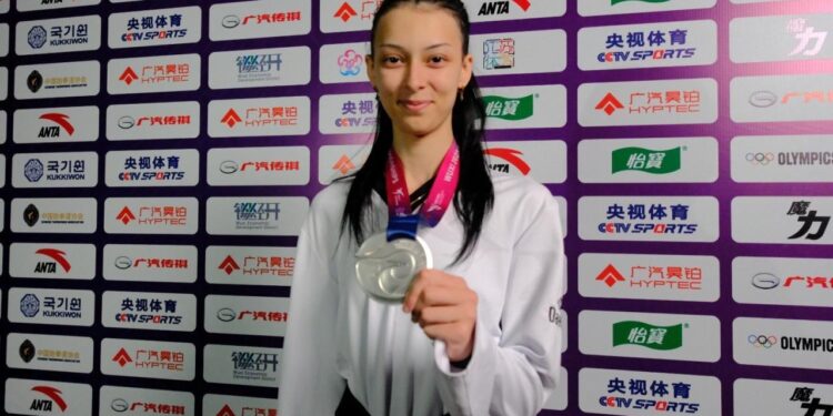 Taekwondo’da gümüş madalya