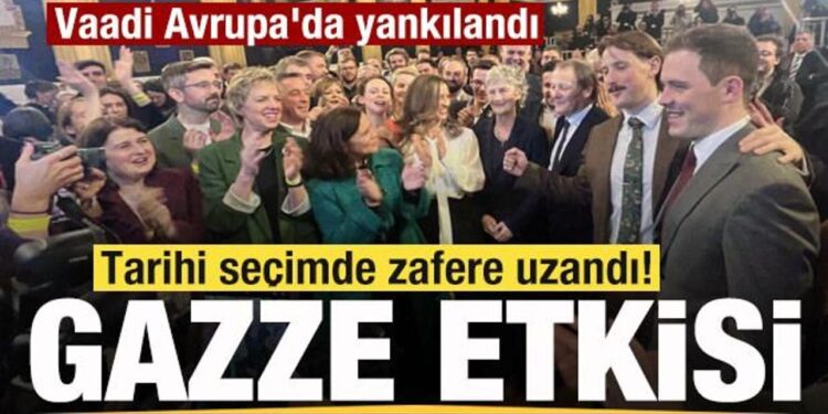 Tarihi seçimde zafere uzandı! Vaadi Avrupa’da yankılandı! Gazze etkisi
