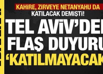 Tel Aviv’den son dakika açıklama: Kahire’yi yalanladı! “Netanyahu zirveye katılmayacak”