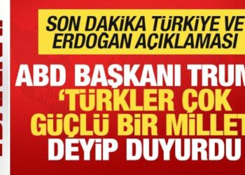 Trump ‘Türkler çok güçlü bir millet’ deyip duyurdu! Son dakika Türkiye açıklaması