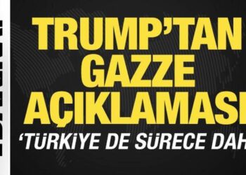 Trump’tan ‘Gazze’ açıklaması! ‘Türkiye de sürece dahil’