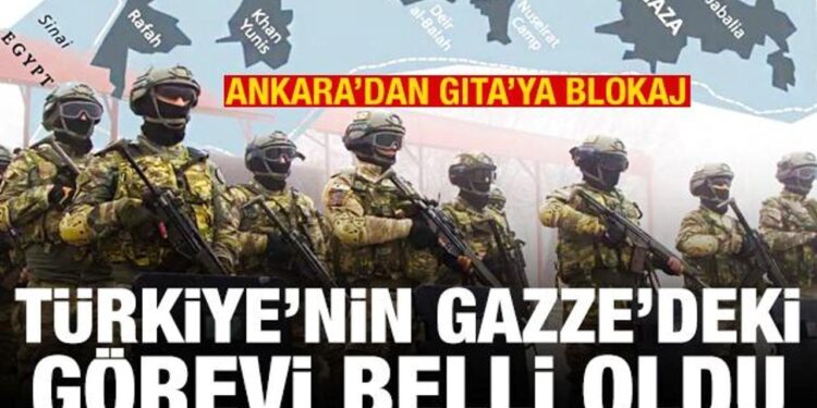 Türkiye’nin Gazze’deki görevi belli oldu! Ankara’dan GITA’ya blokaj