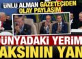 Ünlü Alman gazeteciden olay paylaşım! ‘Dünyadaki yerimiz: Saksı bitkisinin yanında’
