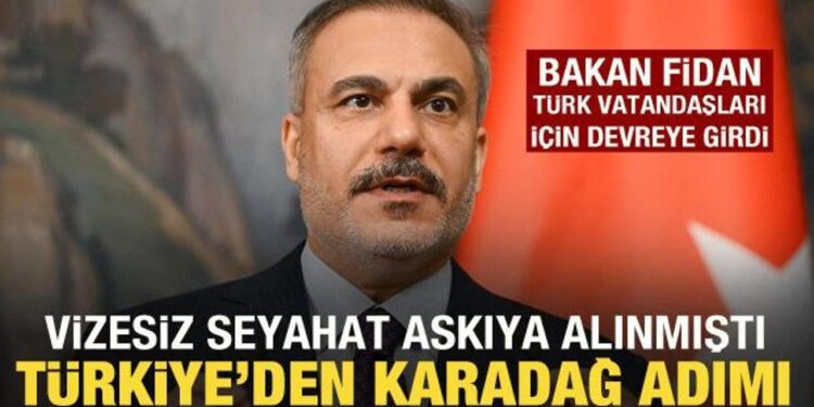 Vizesiz seyahat askıya alınmıştı! Bakan Fidan’dan kritik iki telefon