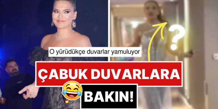 Vücudunu Shoplayınca Duvarları Yamultan Demet Akalın’ın Koridor Performansı Sosyal Medyada Alay Konusu Oldu!