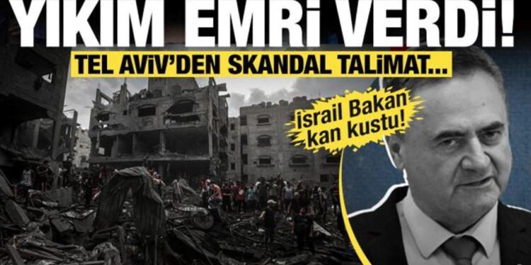 Yıkım talimatı verdi! Tel Aviv’den skandal talimat…