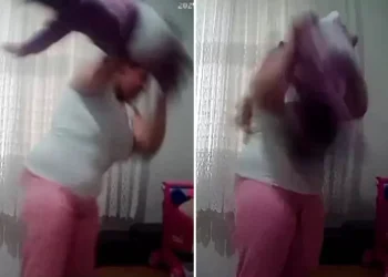 Kamerada dehşet: 1 yaşındaki bebeğe anne şiddeti