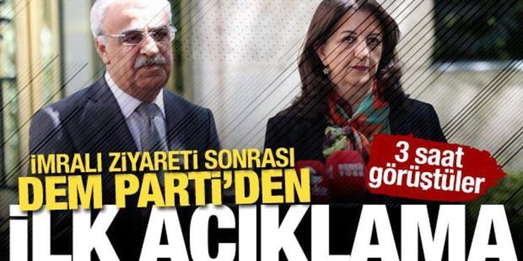 3 saat görüştüler: İmralı ziyareti sonrası DEM Parti’den ilk açıklama