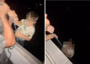 İnsanlık Dışı Olay: Baba Çocuğunu İple Sarkıttı