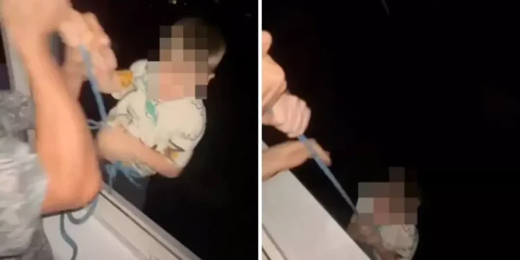 İnsanlık Dışı Olay: Baba Çocuğunu İple Sarkıttı