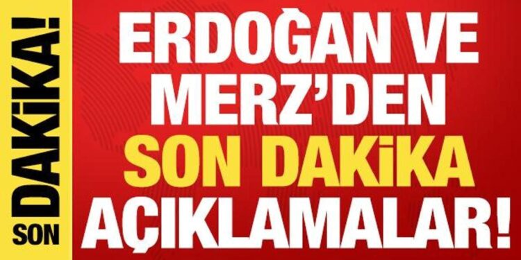 Almanya Başbakanı Merz Ankara’da: Ortak basın toplantısı düzenleniyor!