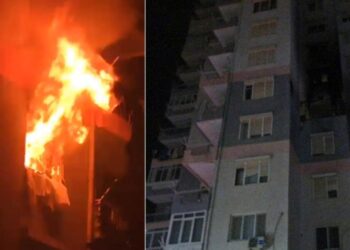 Antalya’da korku dolu anlar! 15 katlı binadaki daire küle döndü