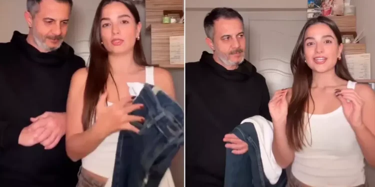 Kızını ilk buluşmaya babası hazırladı, görüntüler ilgi çekti