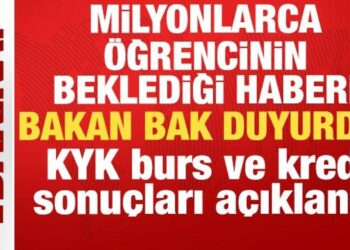 Bakan Bak duyurdu: KYK burs ve kredi sonuçları açıklandı