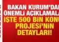 Bakan Murat Kurum’dan önemli açıklamalar: İşte Yüzyılın Konut Projesi’nin detayları!