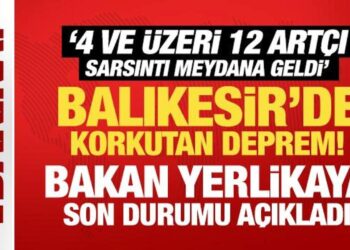 Balıkesir’deki korkutan deprem sonrası bakanlardan peş peşe açıklama