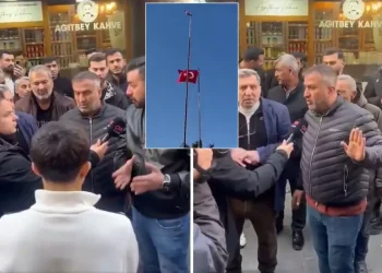 İlçeden sert tepki: Bayrak olayını bize mal etmesinler
