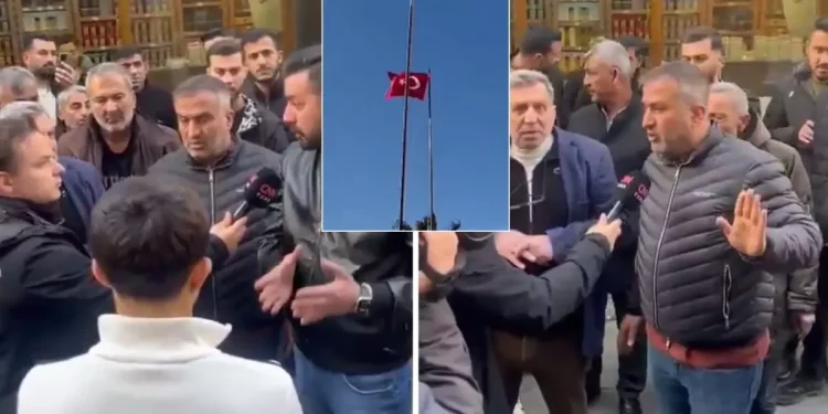 İlçeden sert tepki: Bayrak olayını bize mal etmesinler