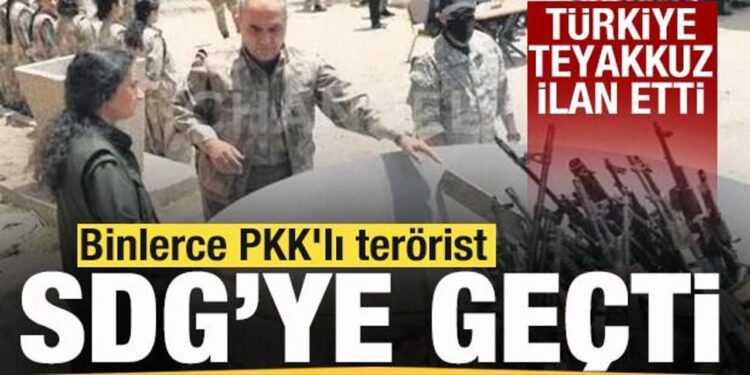 Binlerce PKK’lı terörist SDG’ye geçti! Türkiye teyakkuz ilan etti