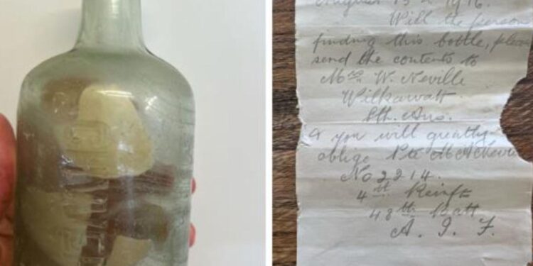 Birinci Dünya Savaşı askerlerinin mektupları 100 yıl sonra Avustralya kıyısında bulundu