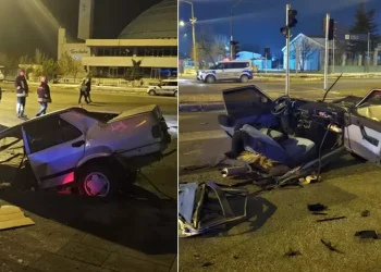 Araçtan sağ çıkanlar hayatta kalmayı başardı