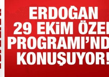 Cumhurbaşkanı Erdoğan 29 Ekim Cumhuriyet Bayramı Özel Programı’nda konuşuyor…