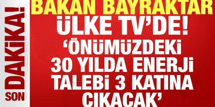 Enerji Bakan Bayraktar canlı yayında “Bizim Kızıl Elmamız” diyerek duyurdu!